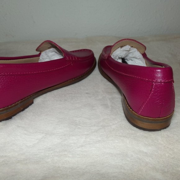 New! Marc Joseph Broadway Square Pink Loafer Shoes Big Kids Girl 13 - Picture 7 of 10
